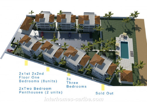 photos for SOSUA: NEW OCEANFRONT APARTMENT BUILDINGS, 1-, 2- AND 3-BEDROOM