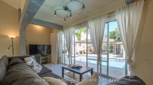 photos for SOSUA: FIRST CLASS VILLA WITH 300 M², 1X MAIN HOUSE plus 1X STUDIO, MODERN TOP FURNITURE, SOLAR PANELS, NO HOA