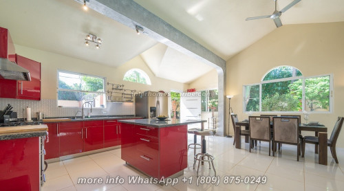 photos for SOSUA: FIRST CLASS VILLA WITH 300 M², 1X MAIN HOUSE plus 1X STUDIO, MODERN TOP FURNITURE, SOLAR PANELS, NO HOA