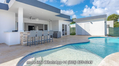 photos for SOSUA: STUNNING MODERN 2-BEDROOM VILLA WITH HUGE OUTDOOR TERRACE