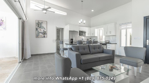 photos for SOSUA: STUNNING MODERN 2-BEDROOM VILLA WITH HUGE OUTDOOR TERRACE