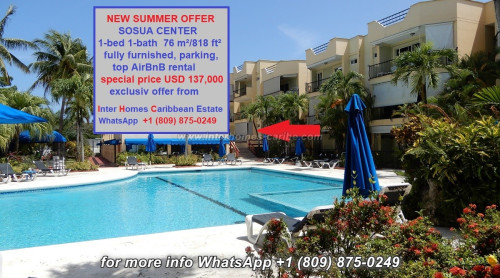 photos for SOSUA: CENTRALLY LOCATED 1-BEDROOM APARTMENT, STEPS FROM THE BEACH